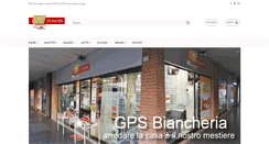 Desktop Screenshot of gpsbiancheria.com